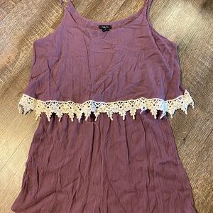 Rue21 Purple Romper with Fringe details!
